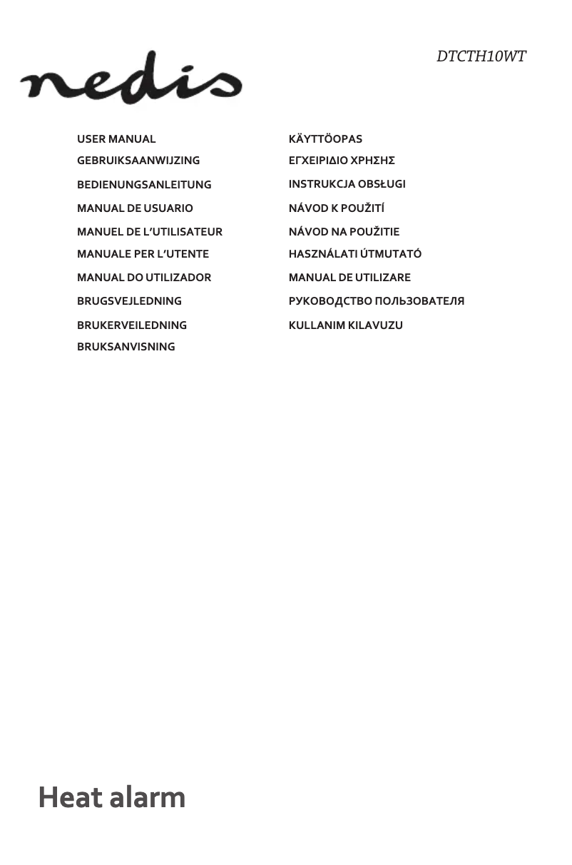 Image de la première page du manuel de l'appareil DTCTH10WT