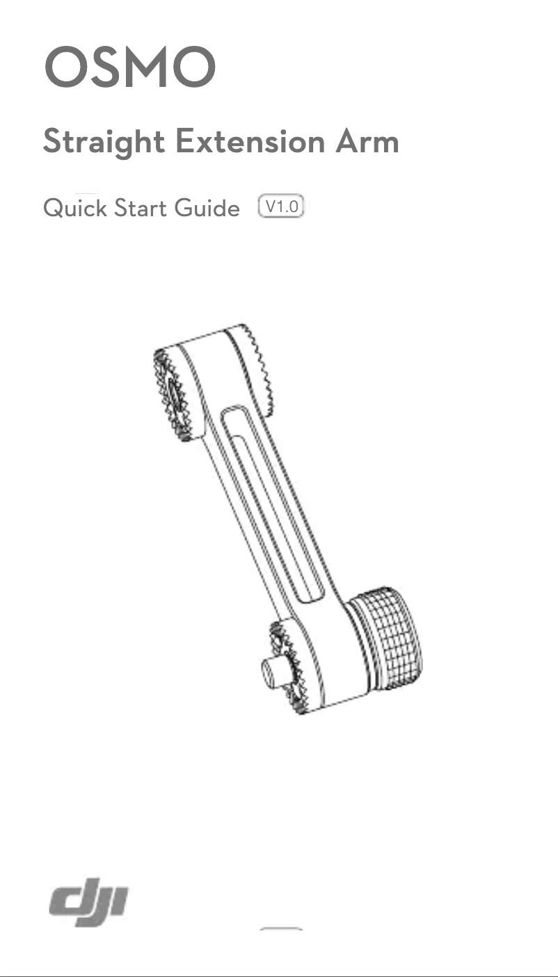 Page 1 de la notice Manuel utilisateur DJI OSMO Straight Extension Arm