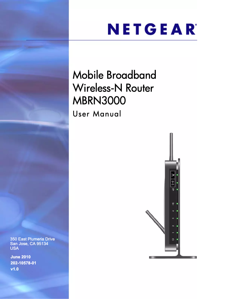 Image de la première page du manuel de l'appareil MBRN3000