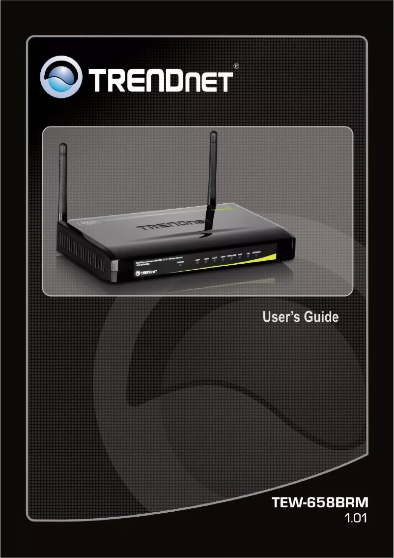 Page n°1 - Manuel utilisateur TRENDnet TEW-658BRM