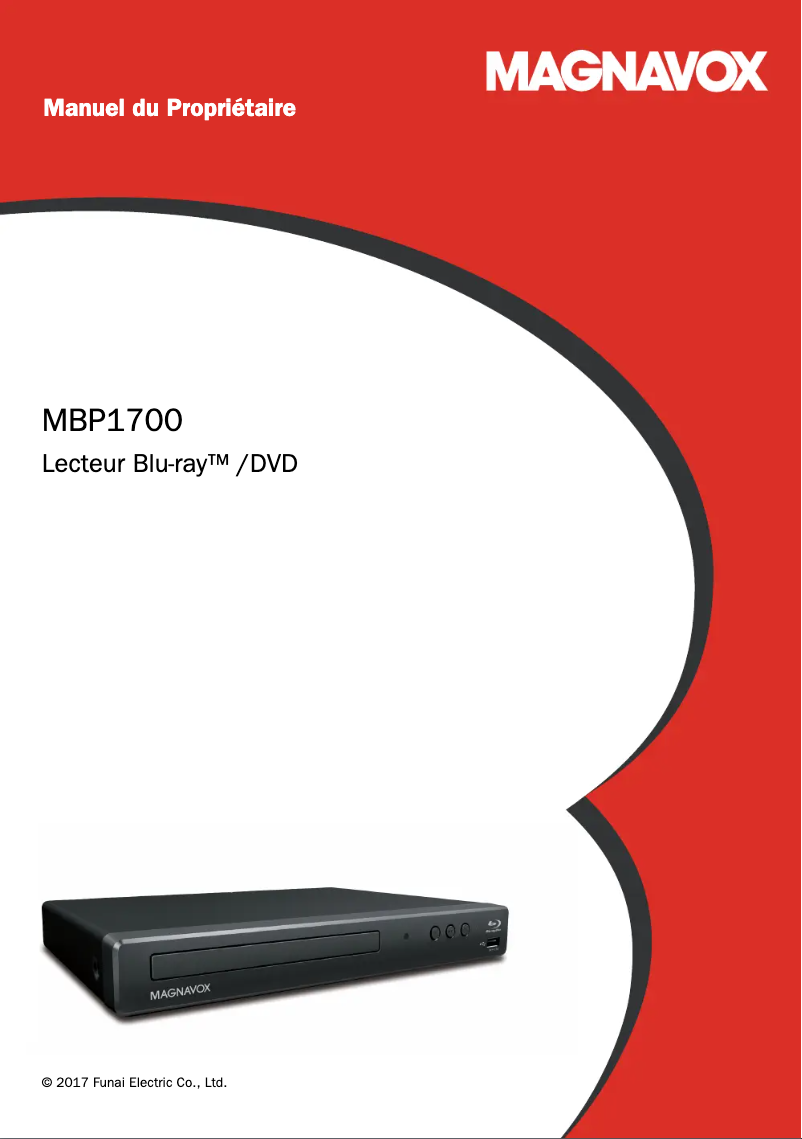 Image de la première page du manuel de l'appareil MBP1700