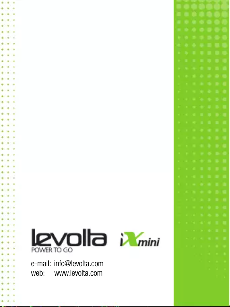 Page n°1 - Manuel utilisateur levolta iXmini