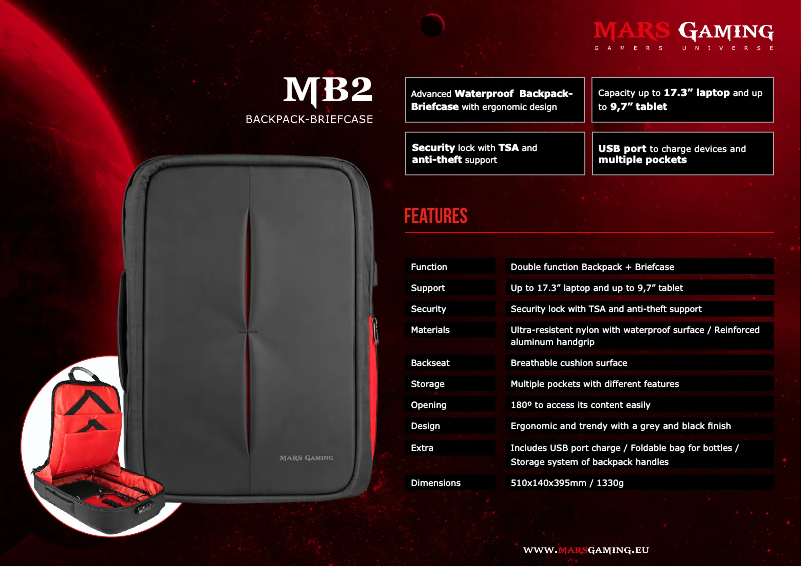 Image de la première page du manuel de l'appareil MB2