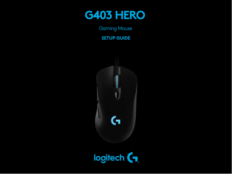 Image de la première page du manuel de l'appareil G403 Hero