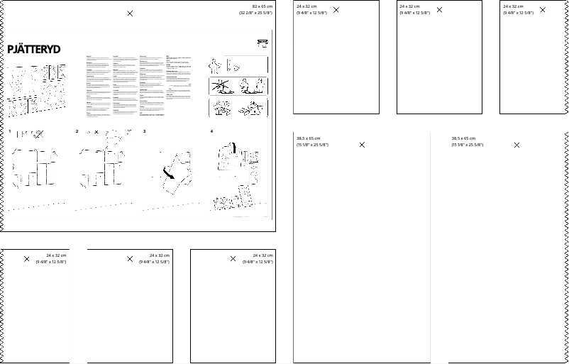 Page 1 de la notice Manuel utilisateur Ikea PJÄTTERYD 205.180.54