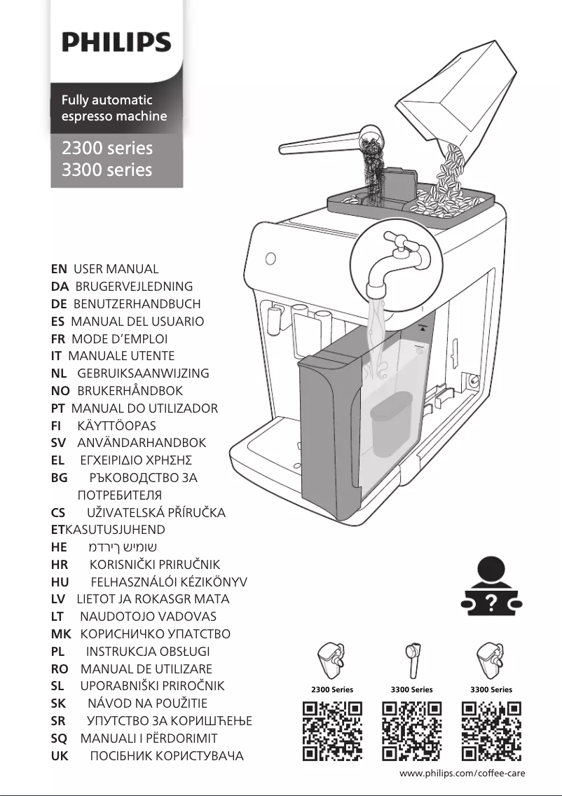 Page n°1 - Manuel utilisateur Philips 3300 Series EP3324