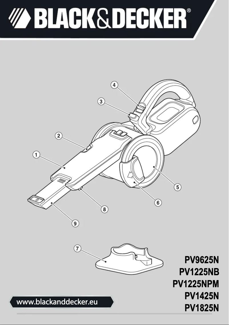 Page n°1 - Manuel utilisateur Black & Decker Dustbuster PV1225N