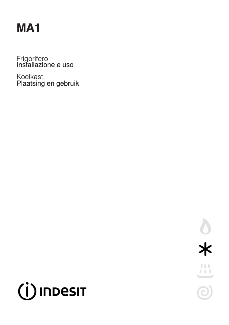 Page n°1 - Manuel utilisateur Indesit MA 1