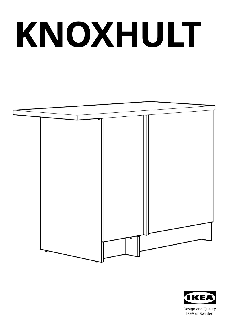 Imagen de la primera página del manual del dispositivo KNOXHULT 304.963.15