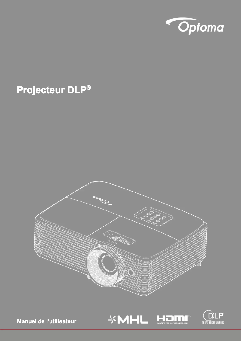 Page n°1 - Manuel utilisateur Optoma EH412