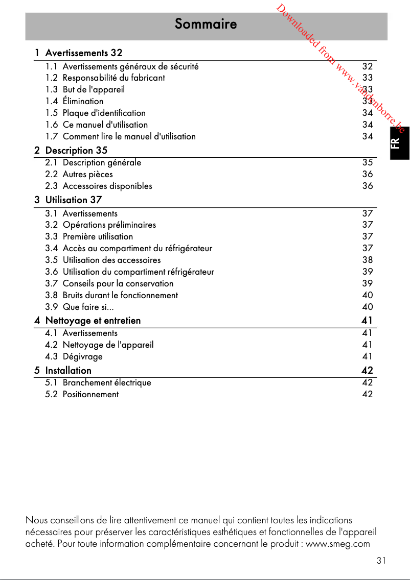 Image de la première page du manuel de l'appareil FIAT 500