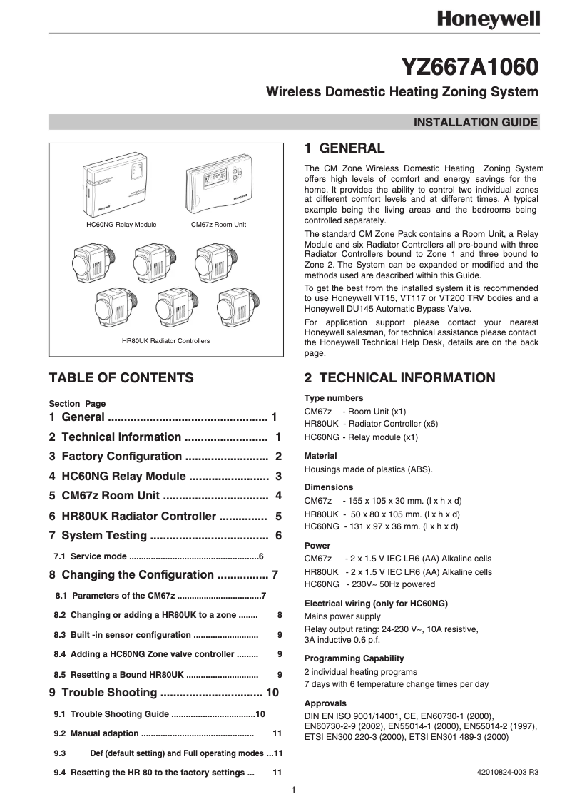 Image de la première page du manuel de l'appareil YZ667A1060