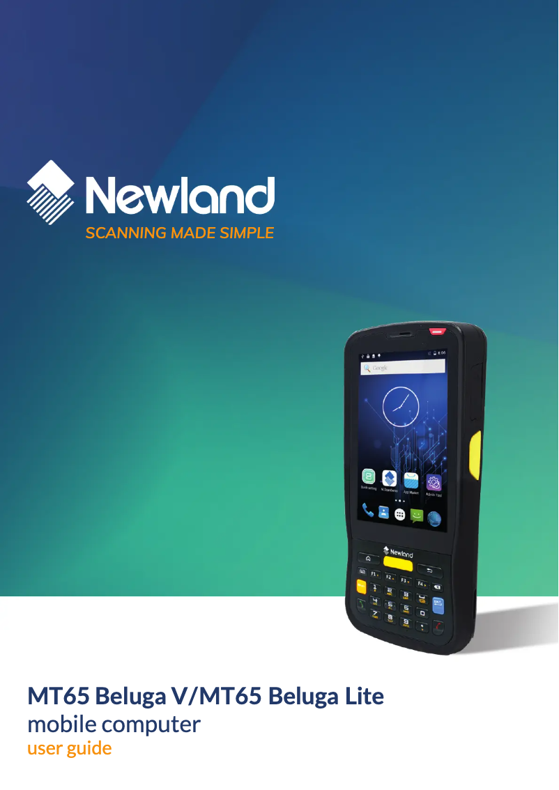 Page 1 de la notice Manuel utilisateur Newland MT65 Beluga V