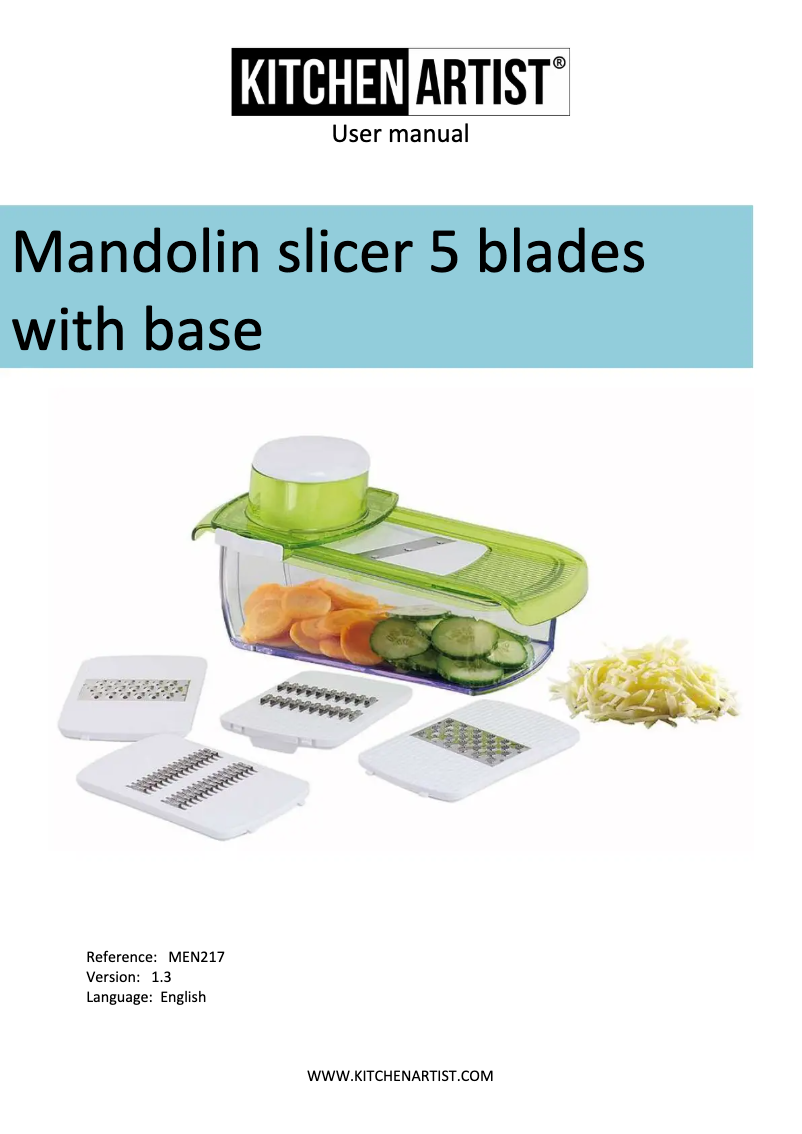 Image de la première page du manuel de l'appareil MEN217