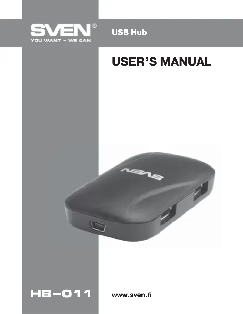 Page n°1 - Manuel utilisateur Sven HB-011