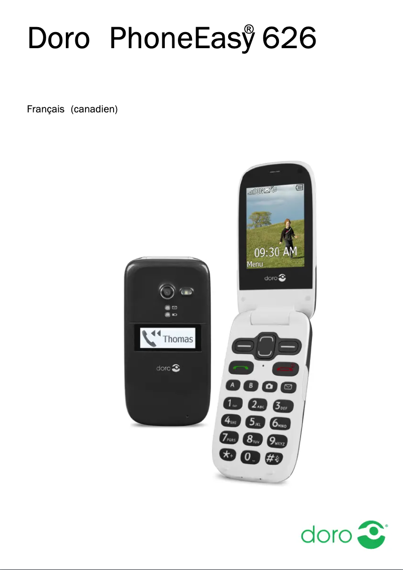Image de la première page du manuel de l'appareil PhoneEasy 626