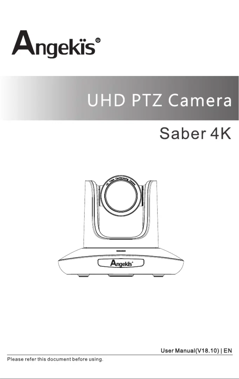 Page 1 of the manual User Manual Angekis Saber 4K