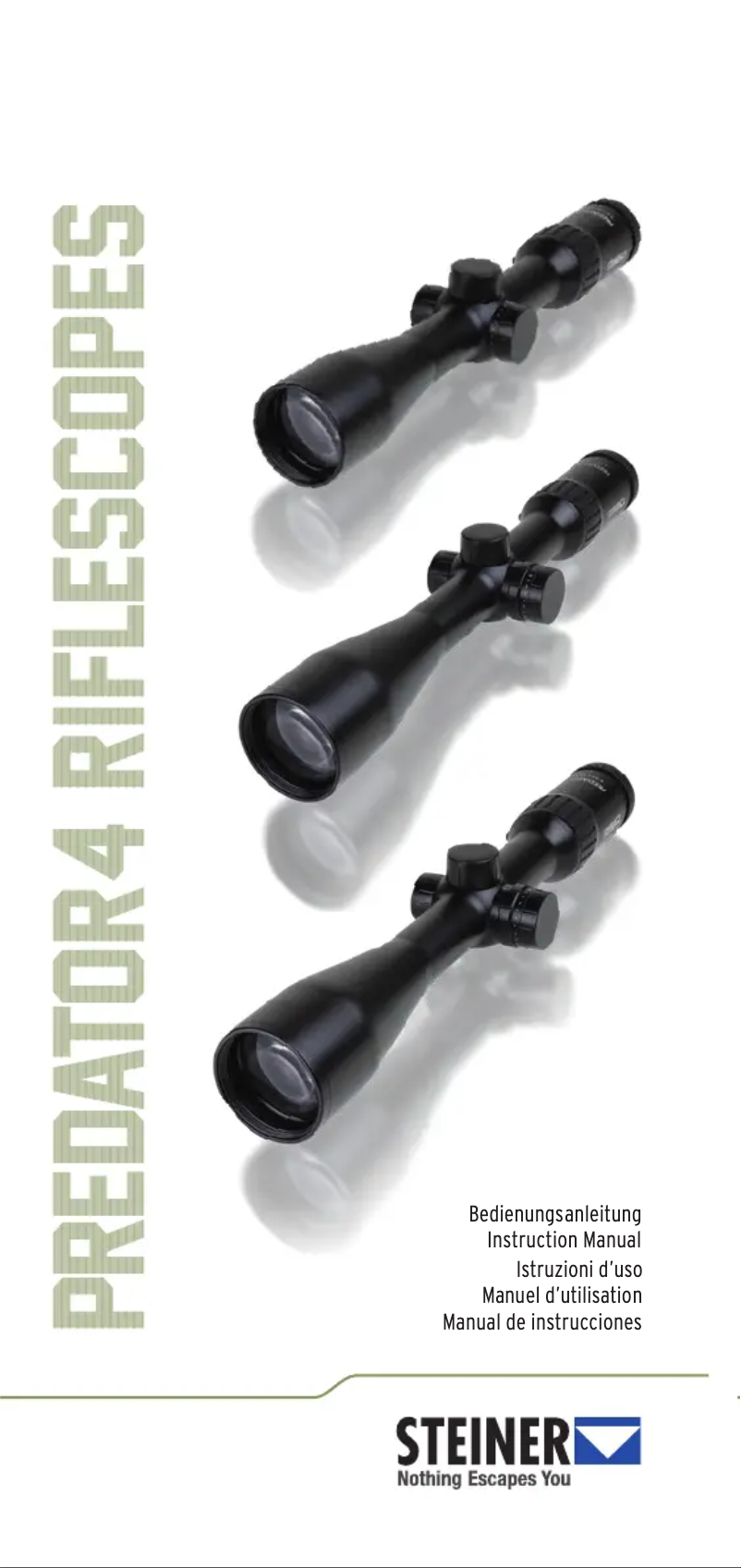 Image de la première page du manuel de l'appareil Predator 4 2.5-10x42
