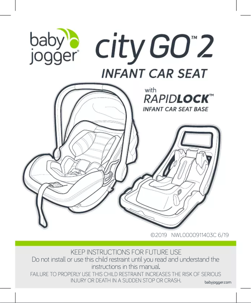 Page n°1 - Manuel utilisateur Baby Jogger City GO 2