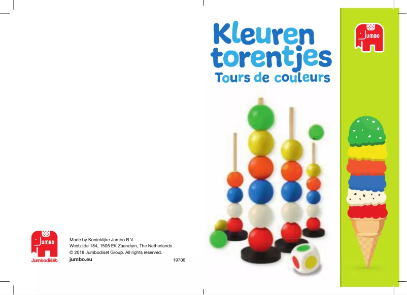 Page 1 de la notice Manuel utilisateur Jumbo Kleurentorentjes