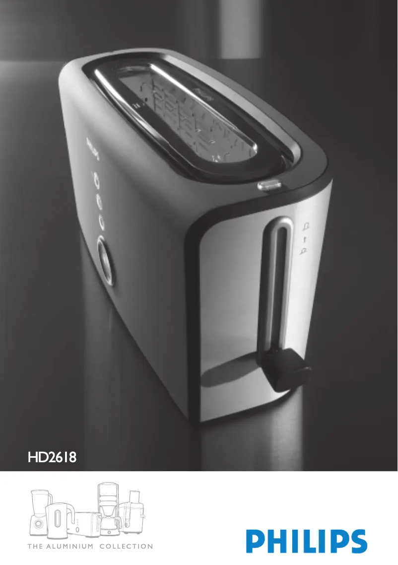 Image de la première page du manuel de l'appareil Aluminium Collection HD2600