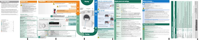 Page n°1 - Manuel utilisateur Siemens WT45W230EE