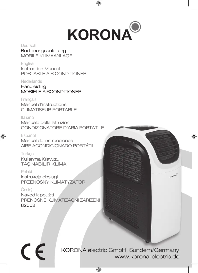 Page n°1 - Manuel utilisateur Korona Iceberg 12.0 Eco 82002