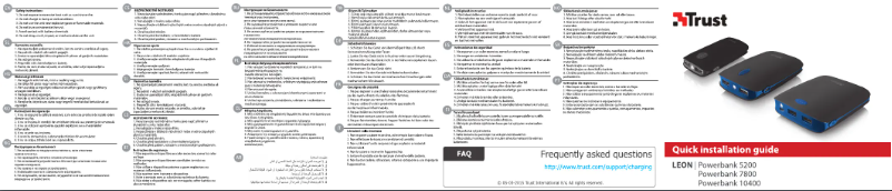 Page 1 de la notice Manuel utilisateur Trust 20615