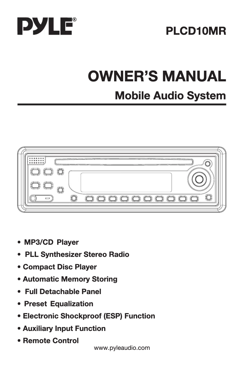 Imagen de la primera página del manual del dispositivo PLCD10MR