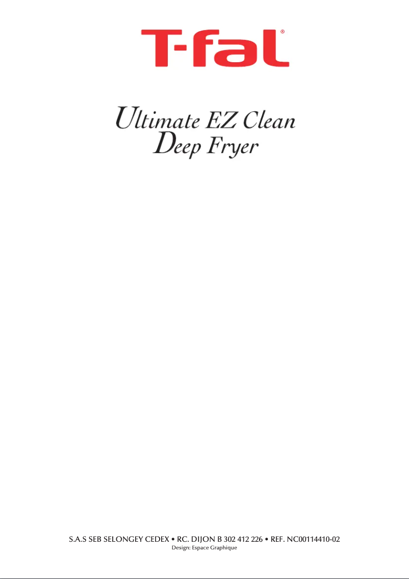 Page 1 de la notice Manuel utilisateur Tefal Ultimate EZ Clean FR7008