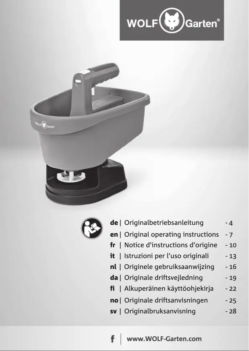 Image de la première page du manuel de l'appareil WE-B