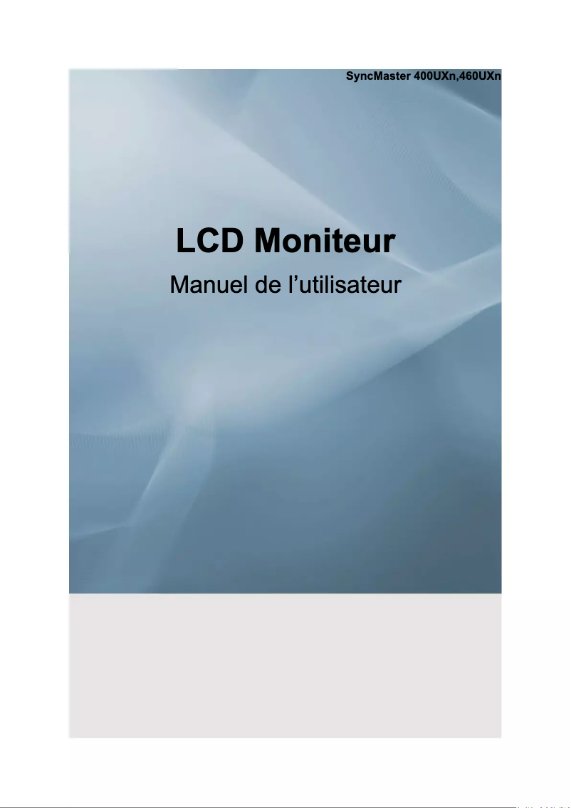 Page n°1 - Manuel utilisateur Samsung 400UXN-M