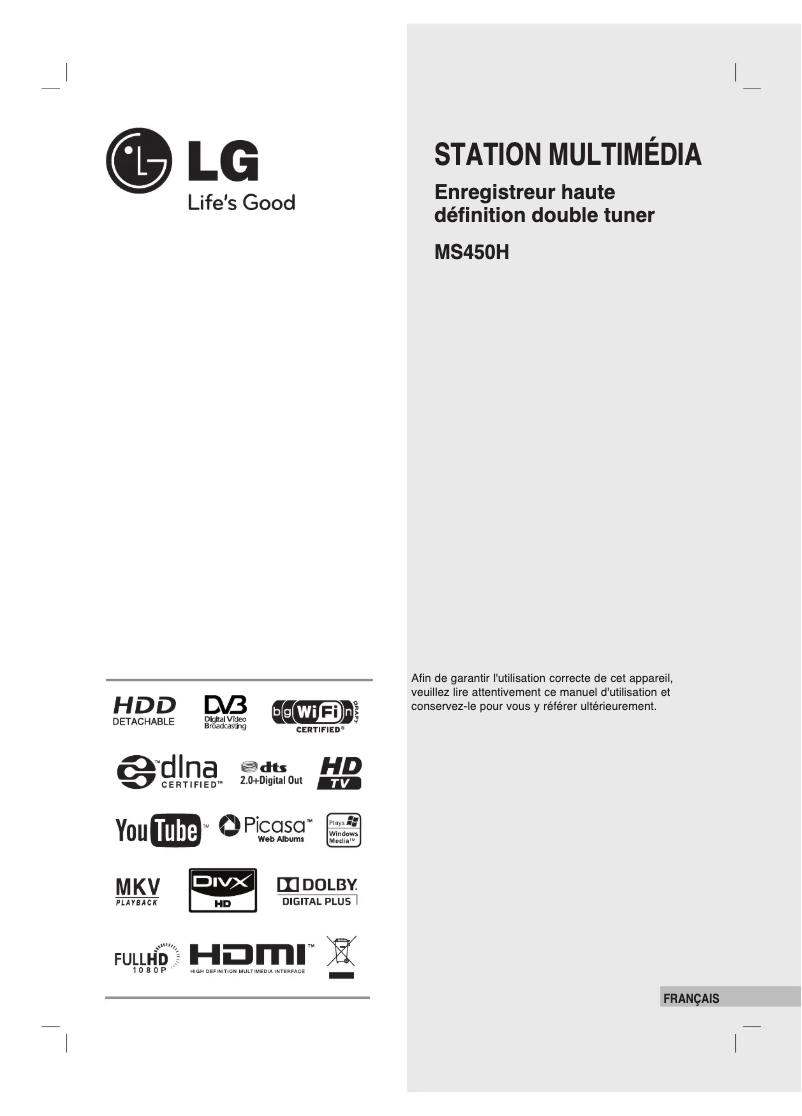 Página 1 del manual Manual de usuario LG MS450H