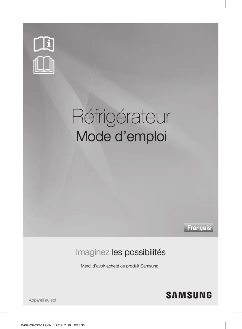 Page n°1 - Manuel utilisateur Samsung RFG23RESL