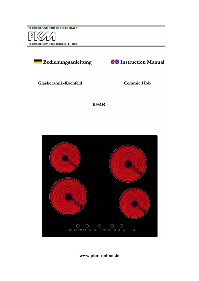 Page n°1 - Manuel utilisateur PKM KF4R