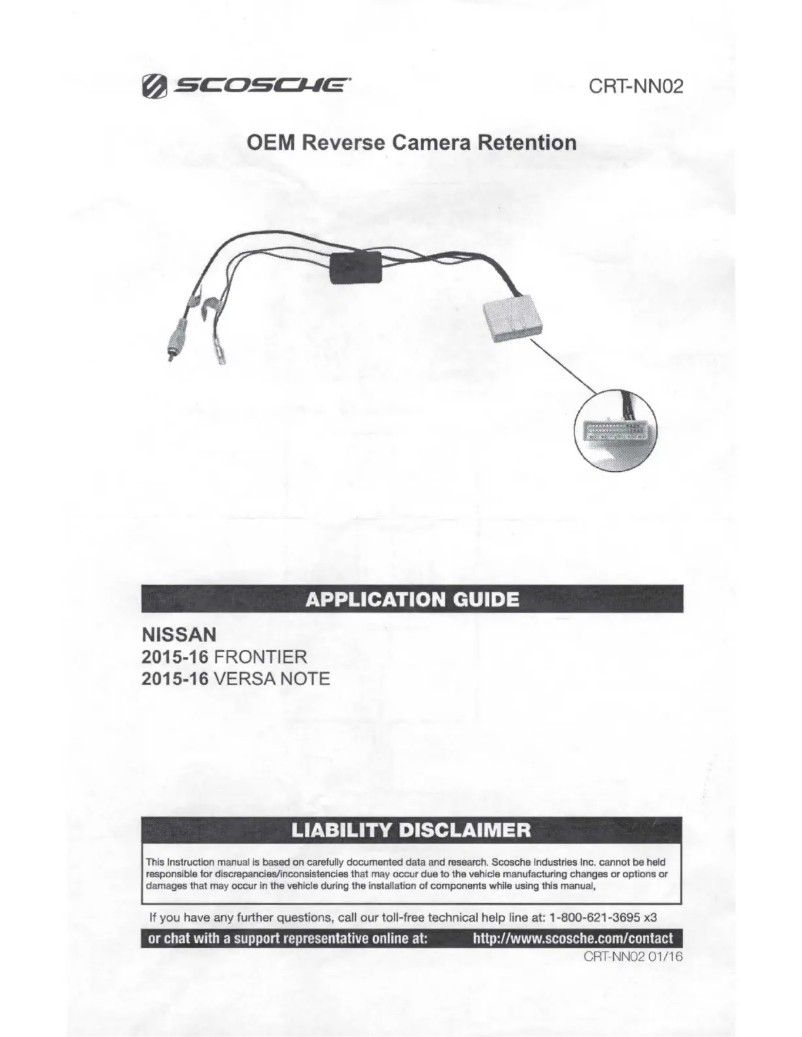 Page n°1 - Manuel utilisateur Scosche CRT-NN02