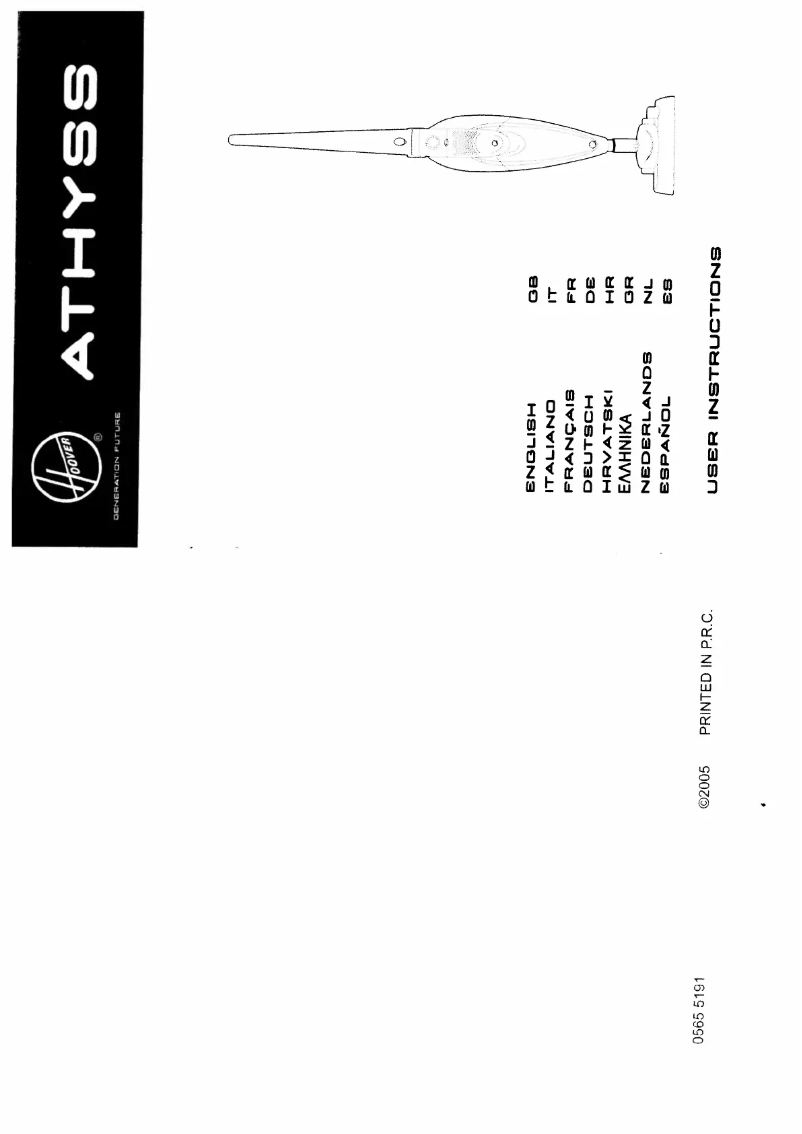 Página 1 del manual Manual de usuario Hoover Athyss STB 236