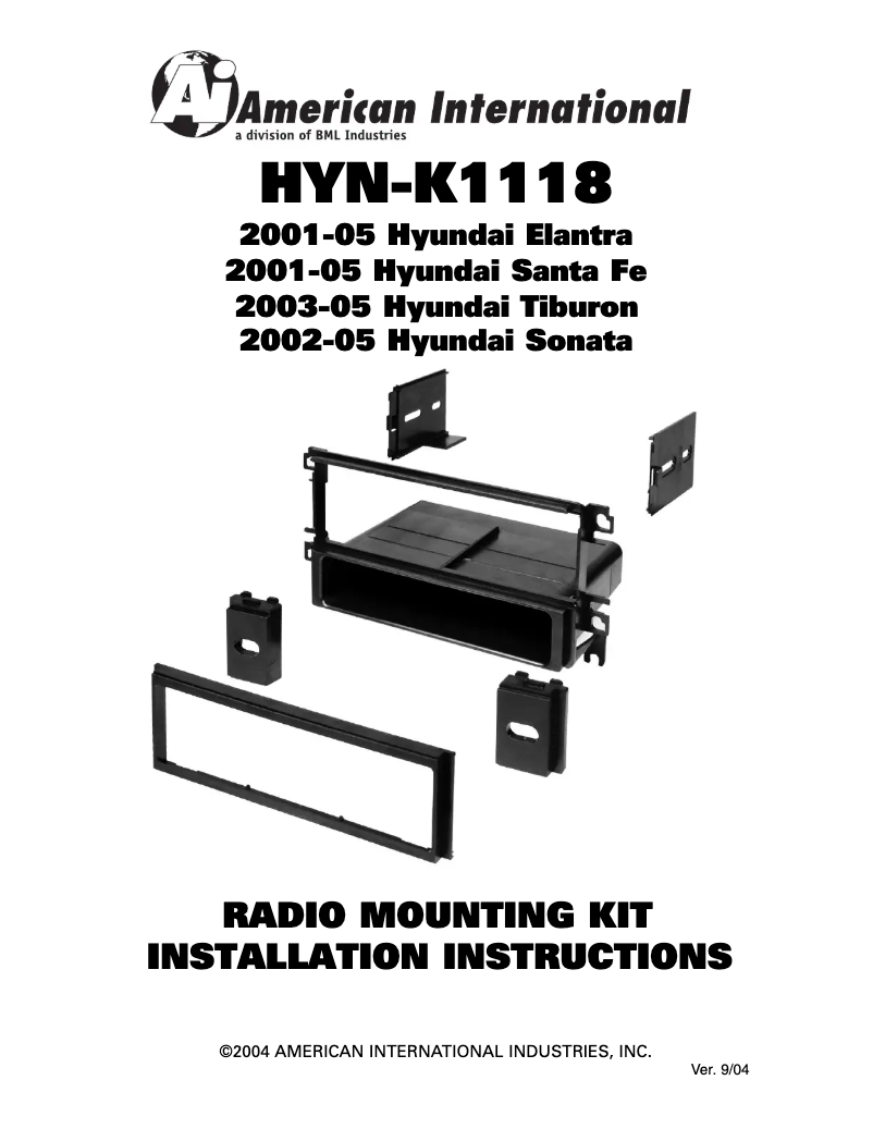 Page 1 de la notice Manuel utilisateur American International HYNK1118