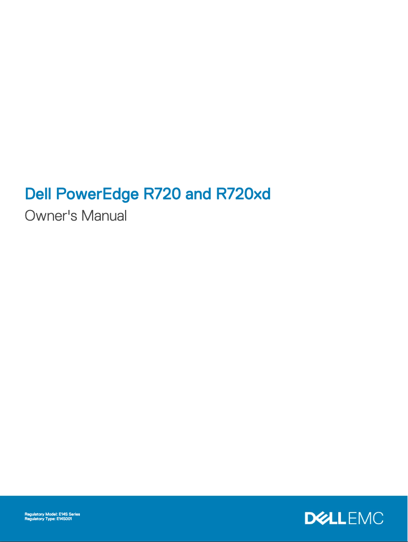 Image de la première page du manuel de l'appareil PowerEdge R720xd