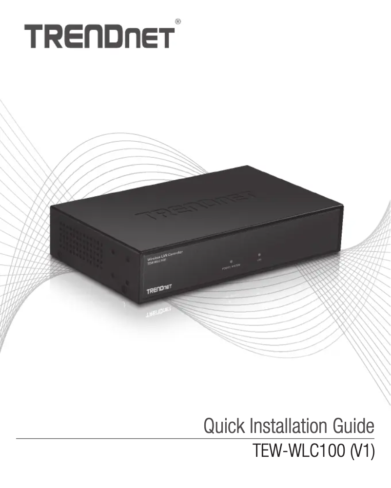 Page 1 de la notice Manuel utilisateur TRENDnet TEW-WLC100