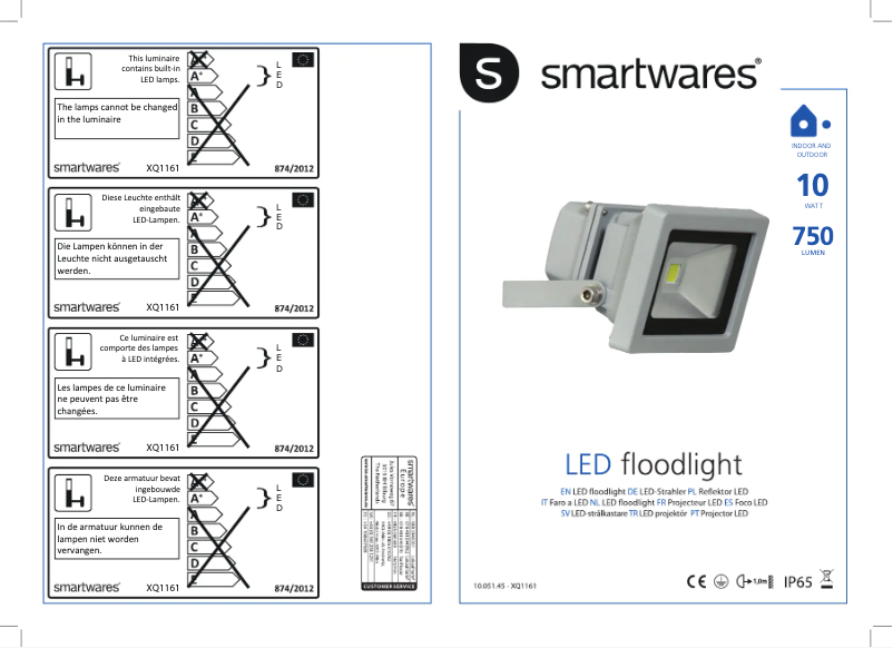 Página 1 del manual Manual de usuario Smartwares 10.051.45