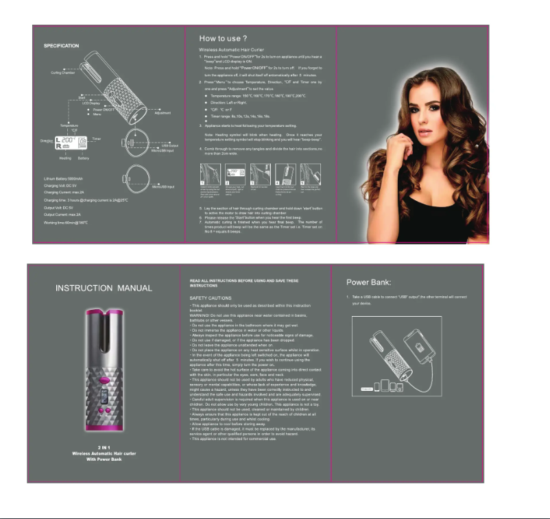 Image de la première page du manuel de l'appareil Original Pro