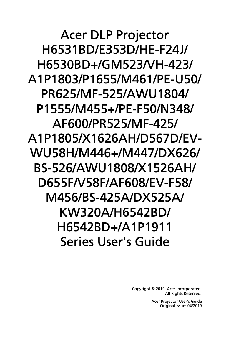 Image de la première page du manuel de l'appareil AF608