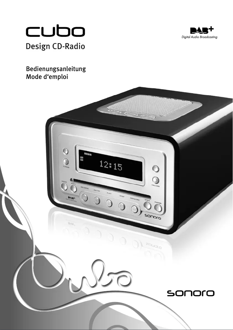 Page n°1 - Manuel utilisateur Sonoro Cubo DAB plus