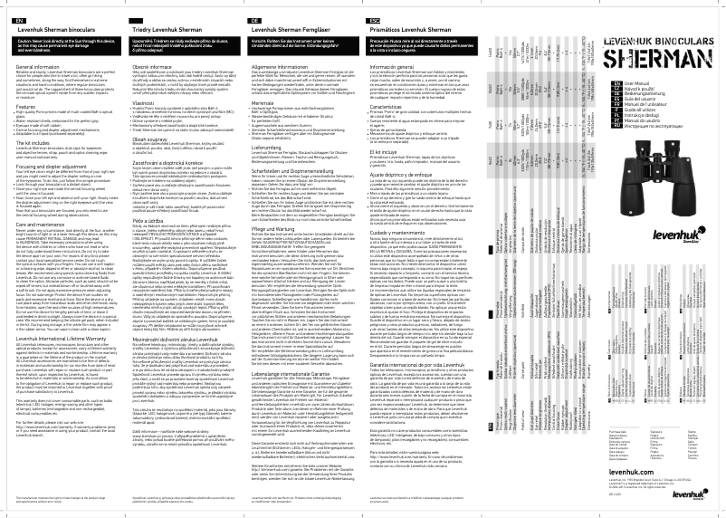 Page 1 de la notice Manuel utilisateur Levenhuk Sherman