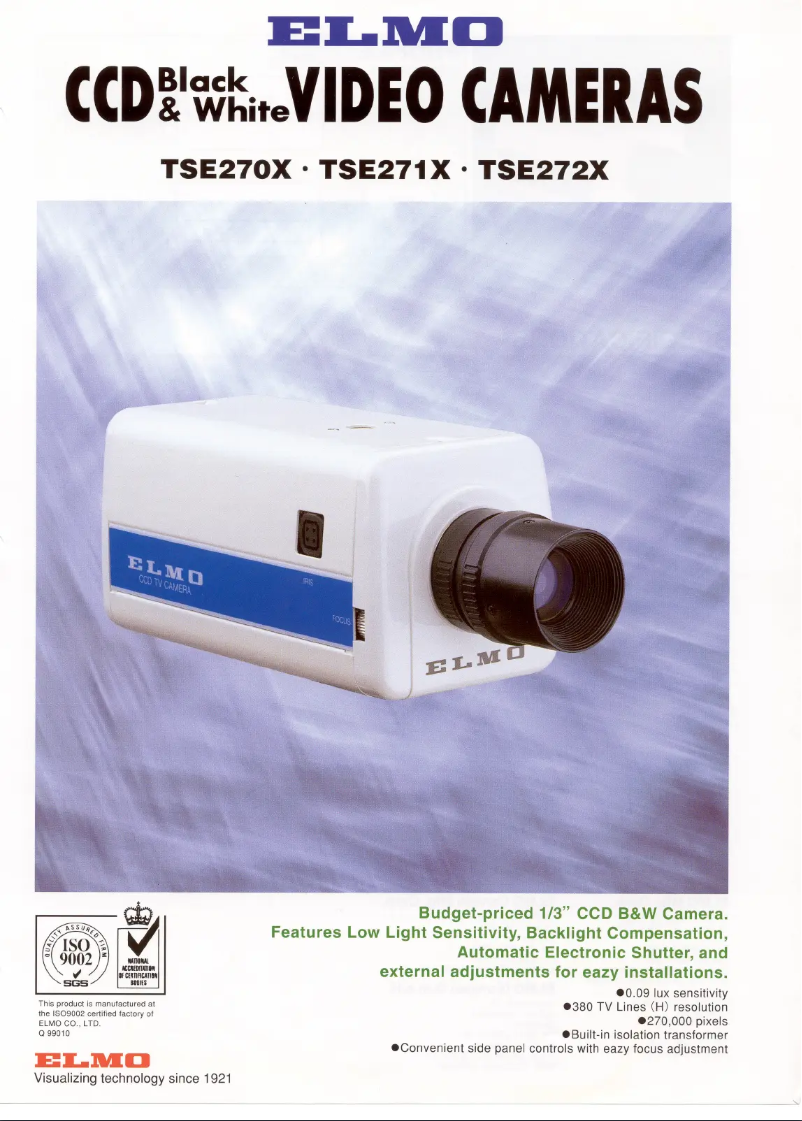 Page n°1 - Fiche technique Elmo TSE270X