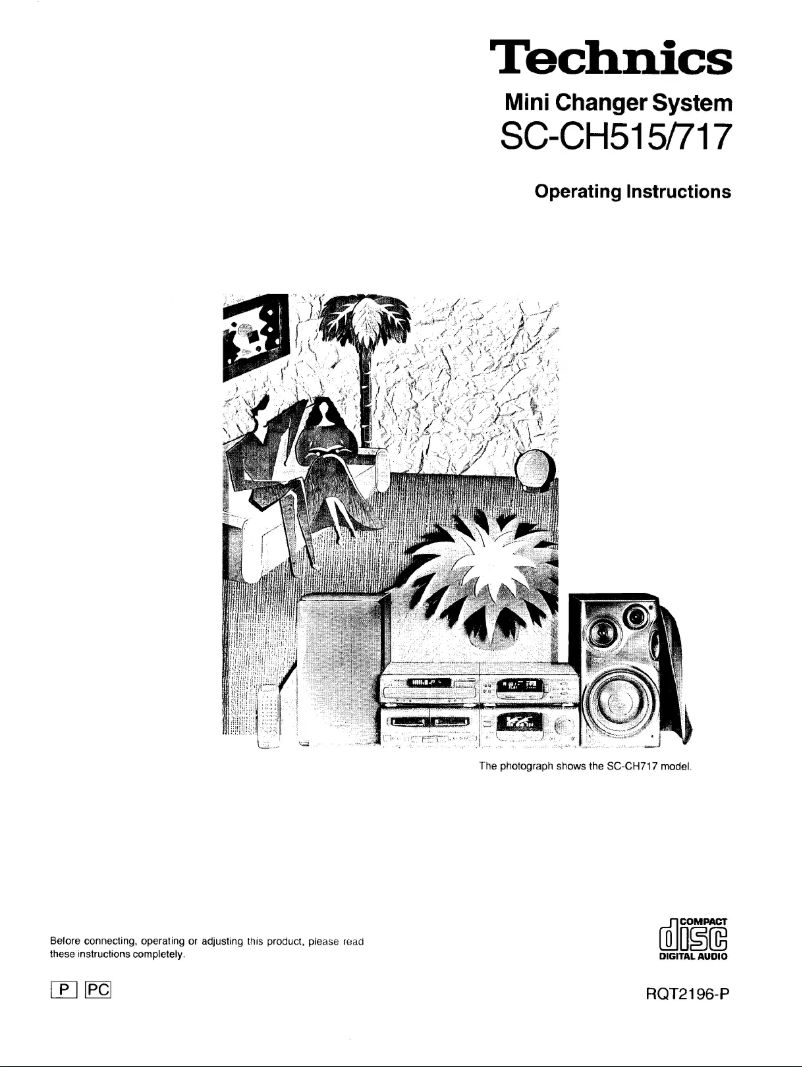 Página 1 del manual Manual de usuario Technics SC-CH717