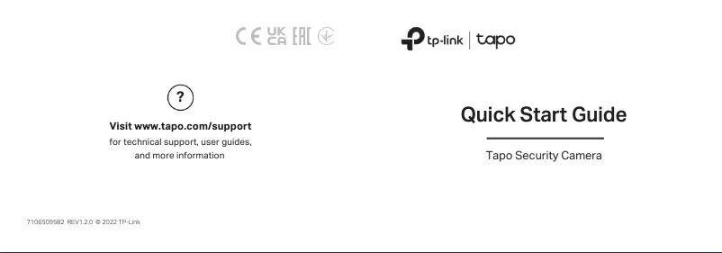 Page n°1 - Manuel utilisateur TP-Link Tapo C325WB