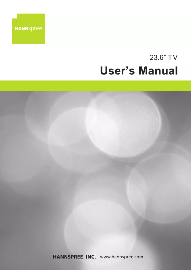 Page 1 de la notice Manuel utilisateur Hannspree ST24HMUB