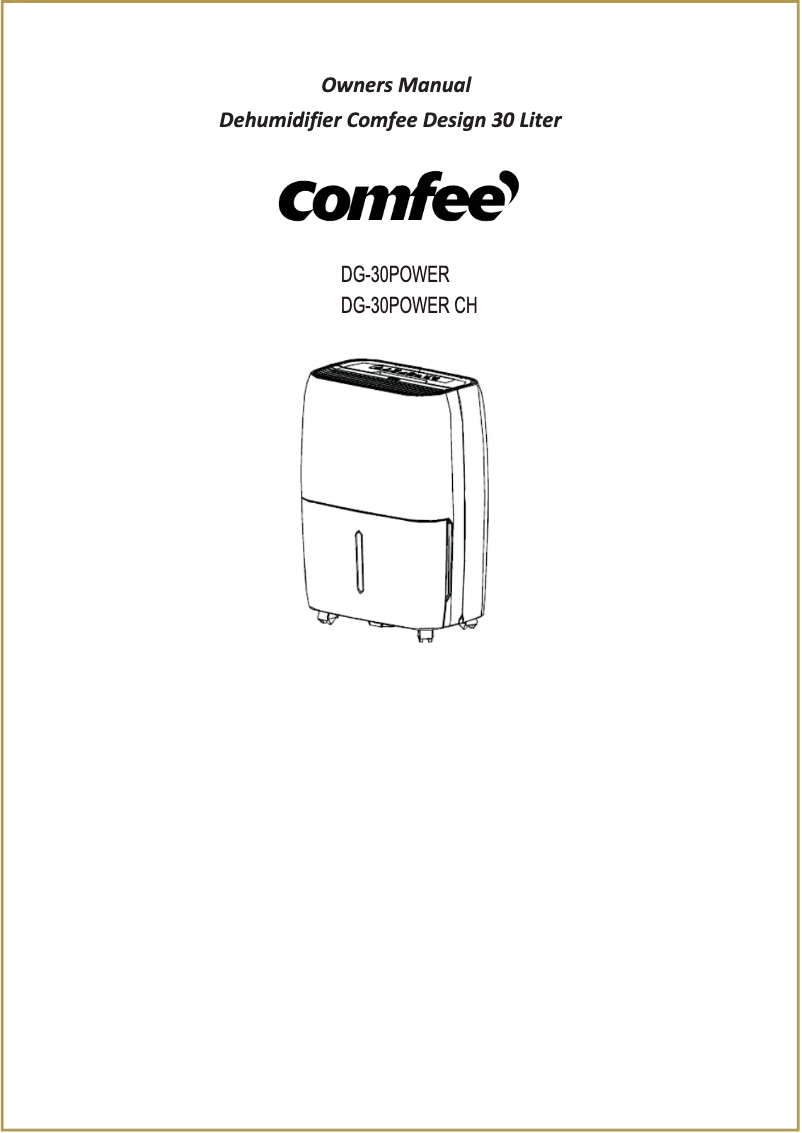 Page n°1 - Manuel utilisateur Midea DG-30 POWER